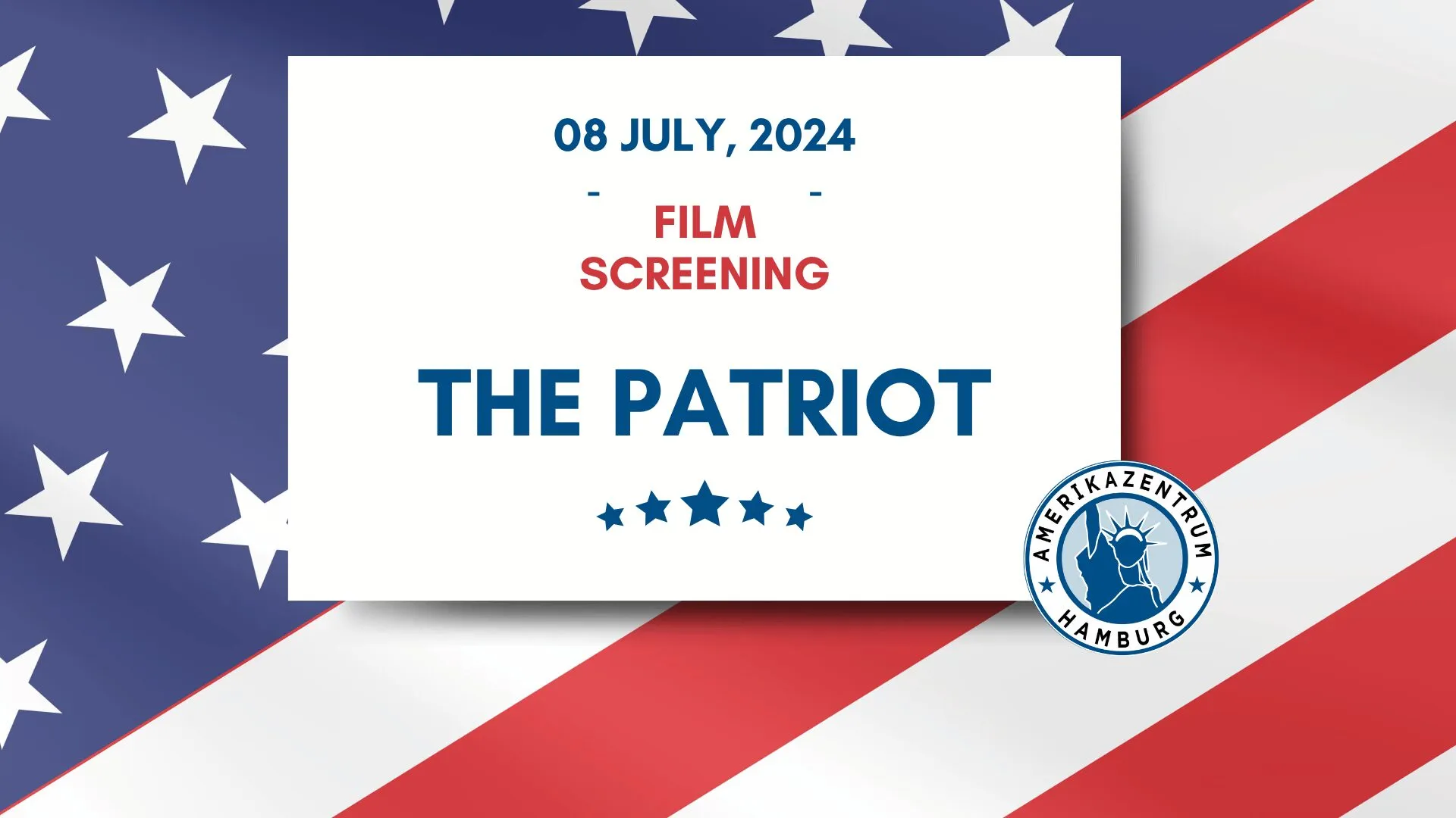Filmvorführung Der Patriot (2000) – America 250 im Amerikazentrum Hamburg