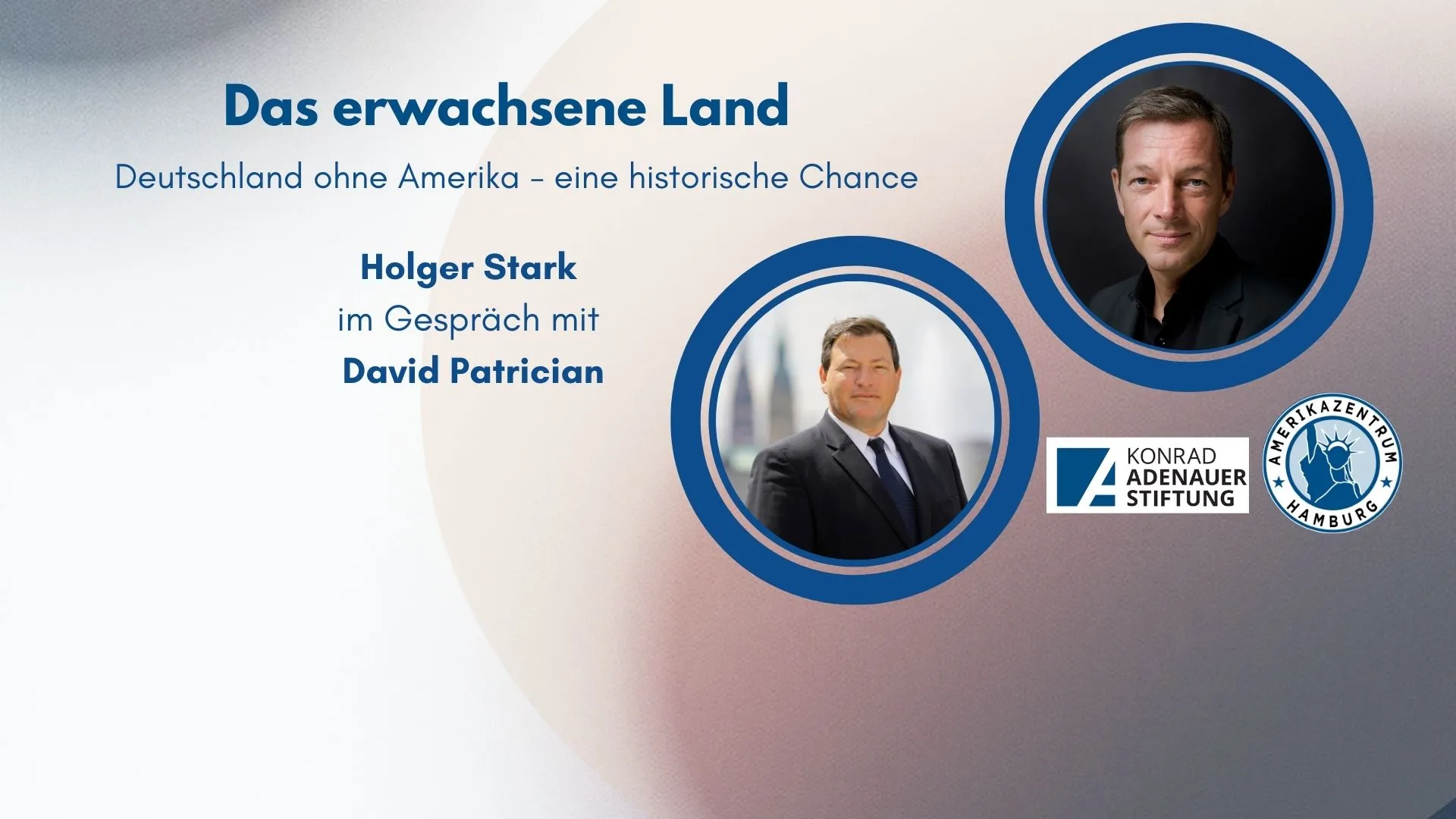 Das erwachsene Land – Lesung und Gespräch mit Holger Stark