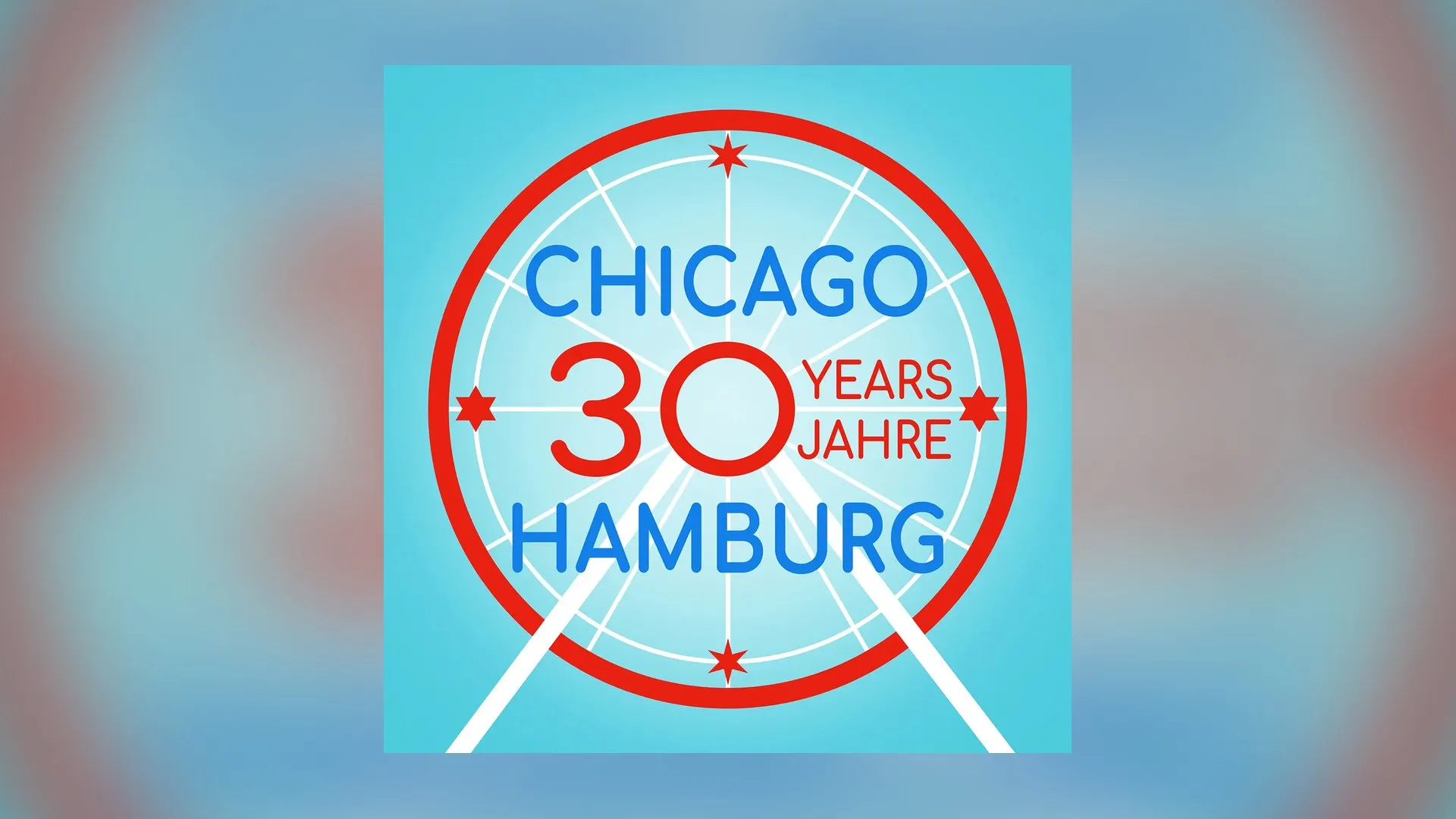 Cover des Podcasts „ChicagoHamburg30“ mit dem Riesenrad am Navy Pier