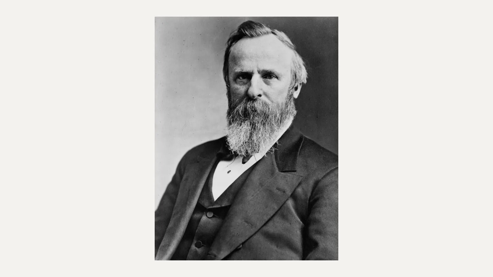 Porträt von Rutherford B. Hayes, 19. Präsident der USA (1877-1881)