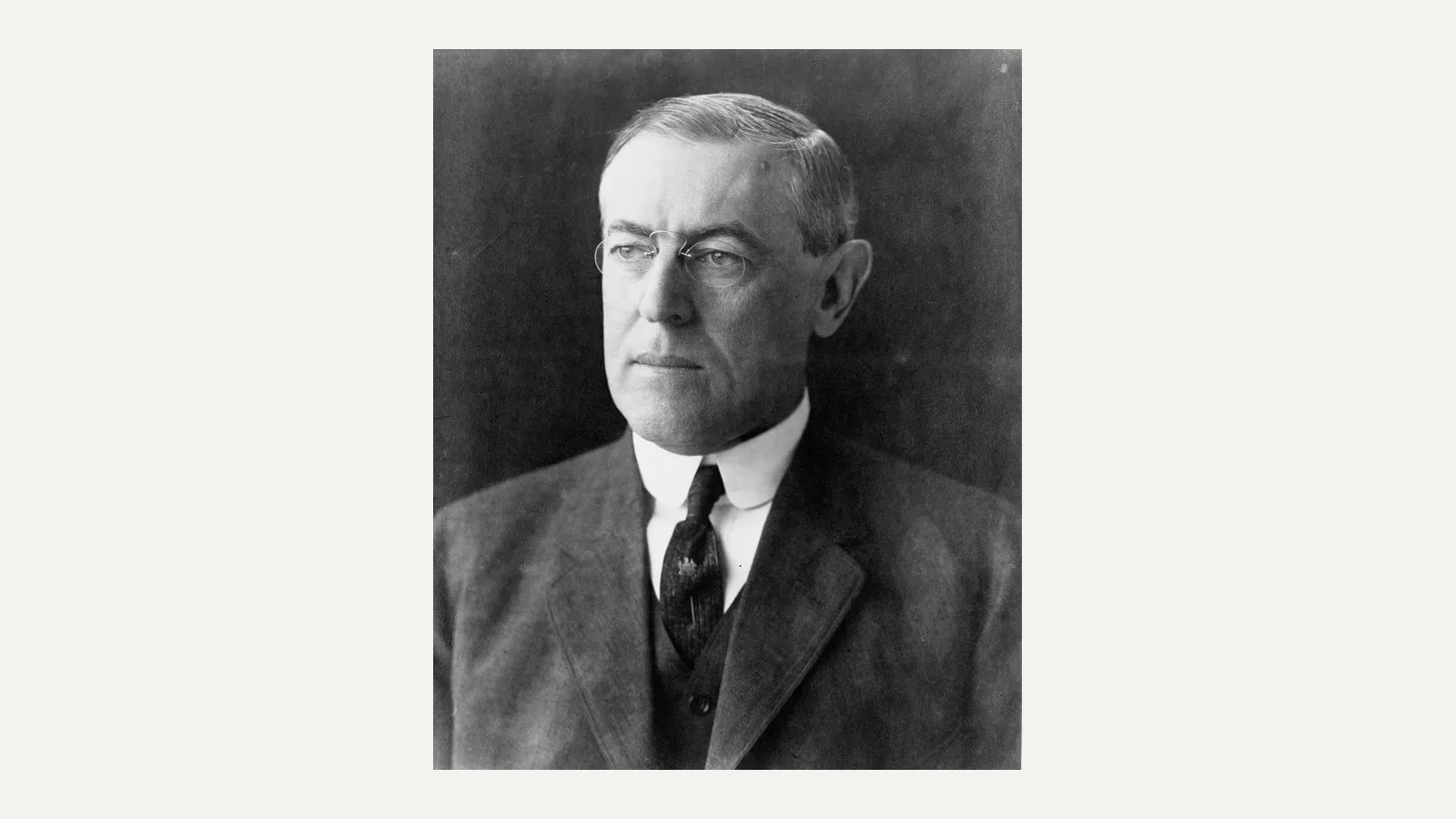 Porträt von Woodrow Wilson, 28. Präsident der USA (1913-1921)