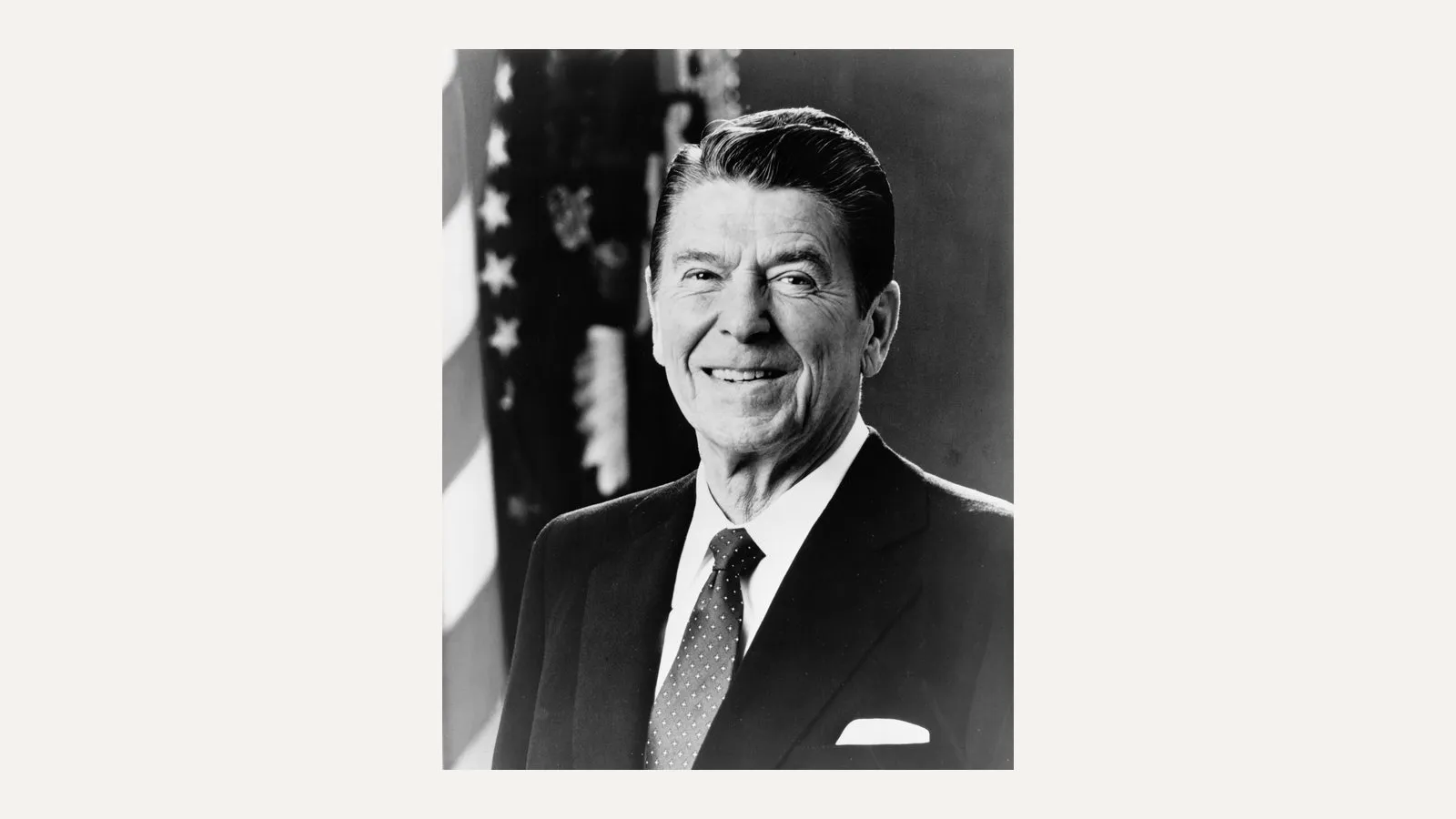 Porträt von Ronald Reagan, 40. Präsident der USA (1981-1989)