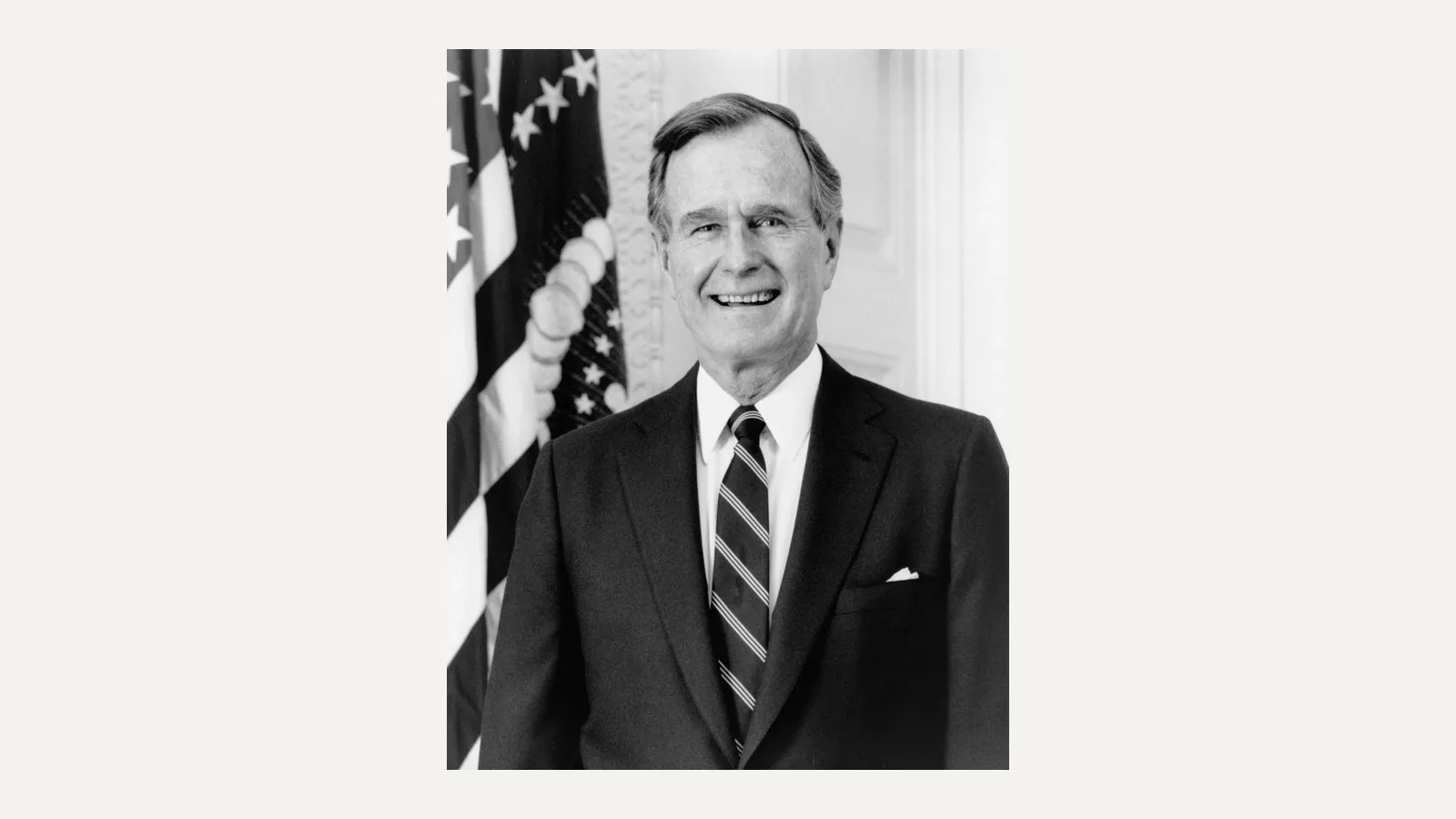 Porträt von George H. W. Bush, 41. Präsident der USA (1989-1993)
