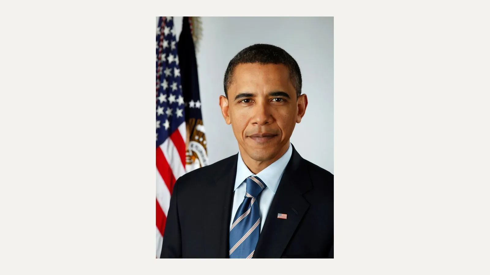 Porträt von Barack Obama, 44. Präsident der USA (2009-2017)
